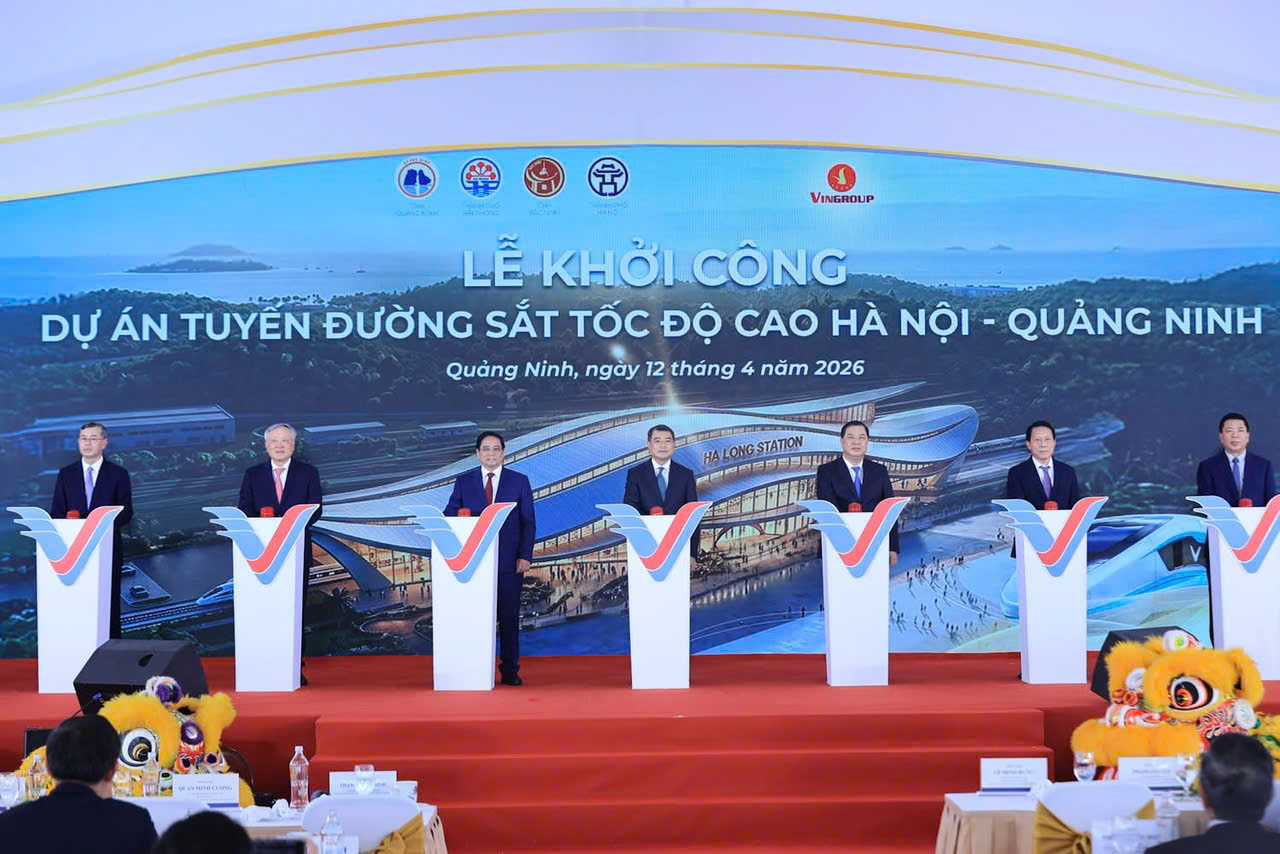 Lễ khởi công tuyến đường sắt tốc độ cao Hà Nội – Quảng Ninh